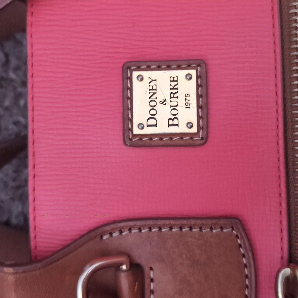 Dooney & Bourke Coral Tote with Brown Accents - Picture 4 of 12